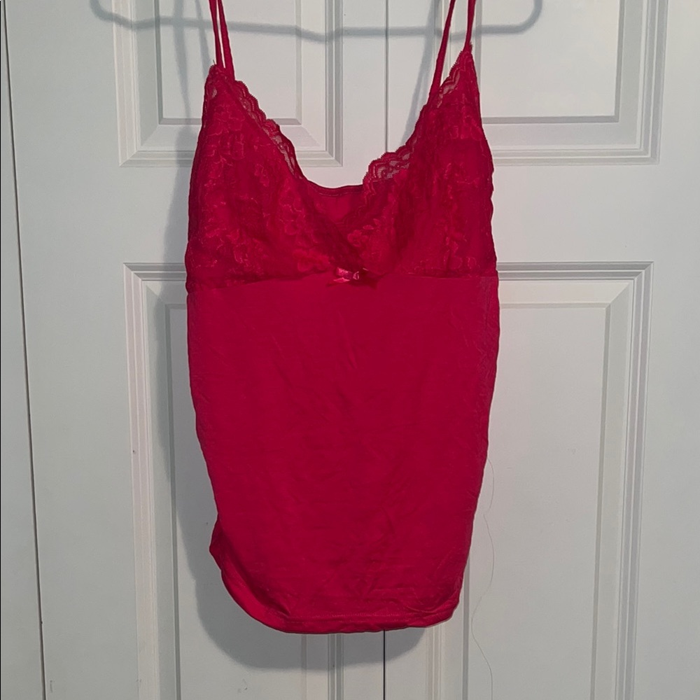SHEIN Pink Lace Cami Top